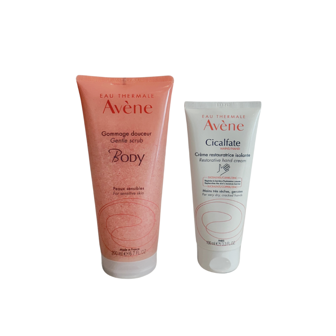 Duo Avene Body Scrub+Cicalfate Hand Cream image 0